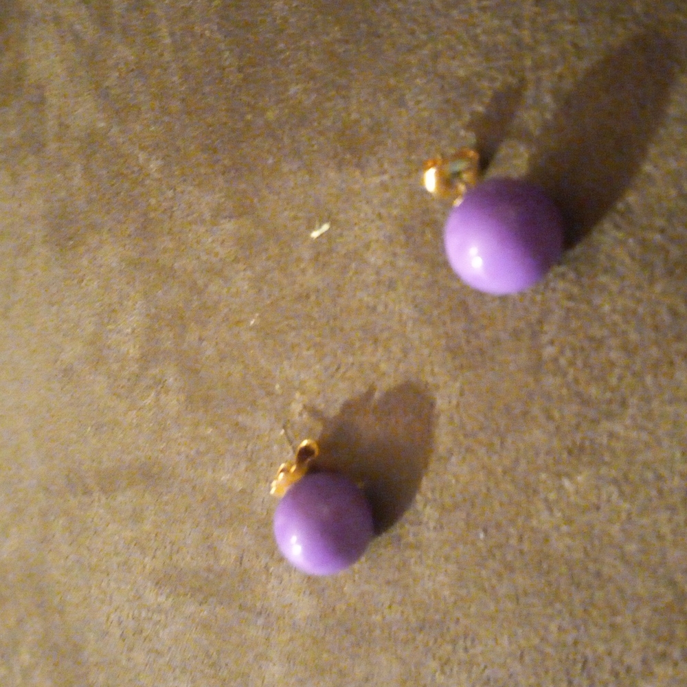 Purple errings